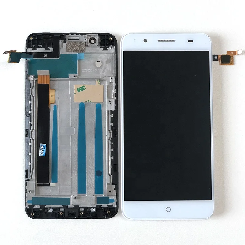 

5.5" Original For ZTE Blade A610 Plus Screen LCD Touch Digitizer Panel Assembly With Frame For ZTE Blade A2 Plus LCD Display, Blue