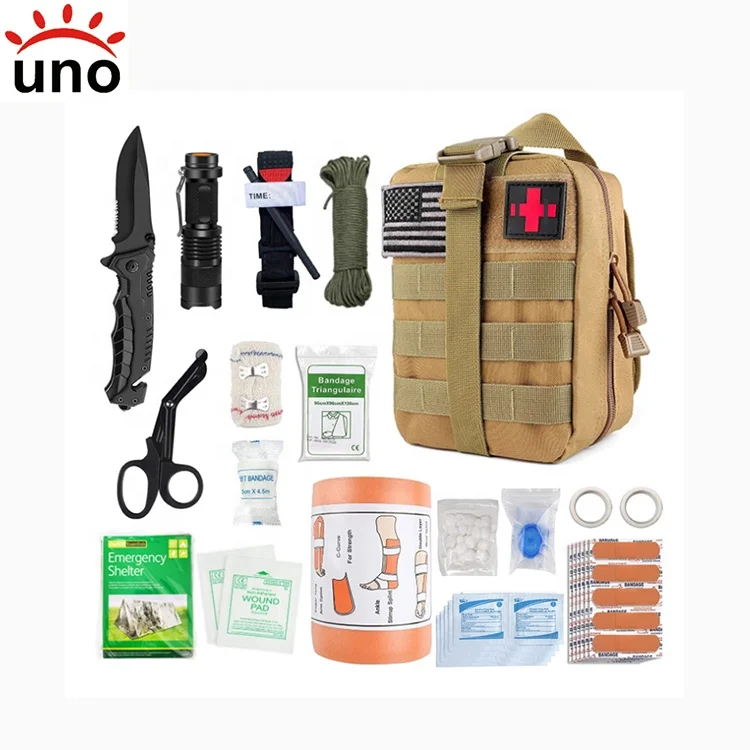 

Molle System Compatible emergency kits Outdoor Survival First Aid Kit for Camping Home Car Earthquake use, Customize