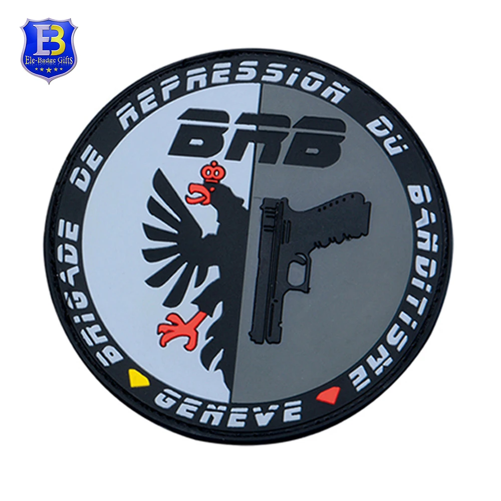 3d Clothes Sticker Rubber Badge Logo Custom Soft Pvc Rubber Patches