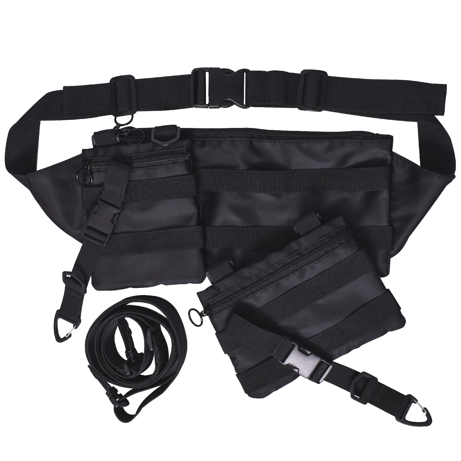 

Tactical Waist Bag Outdoor Sling Bag Hiking Fanny Waist Pack, Black