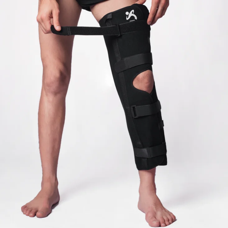

Factory custom Neoprene Joint Hinged knee support Adjustable medical Knee Brace support, Black