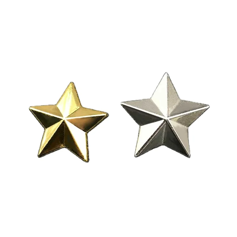 gold enamel custom cheap five pointed star shape metal lapel pins badge military emblem ,button badge maker logo  for clothing