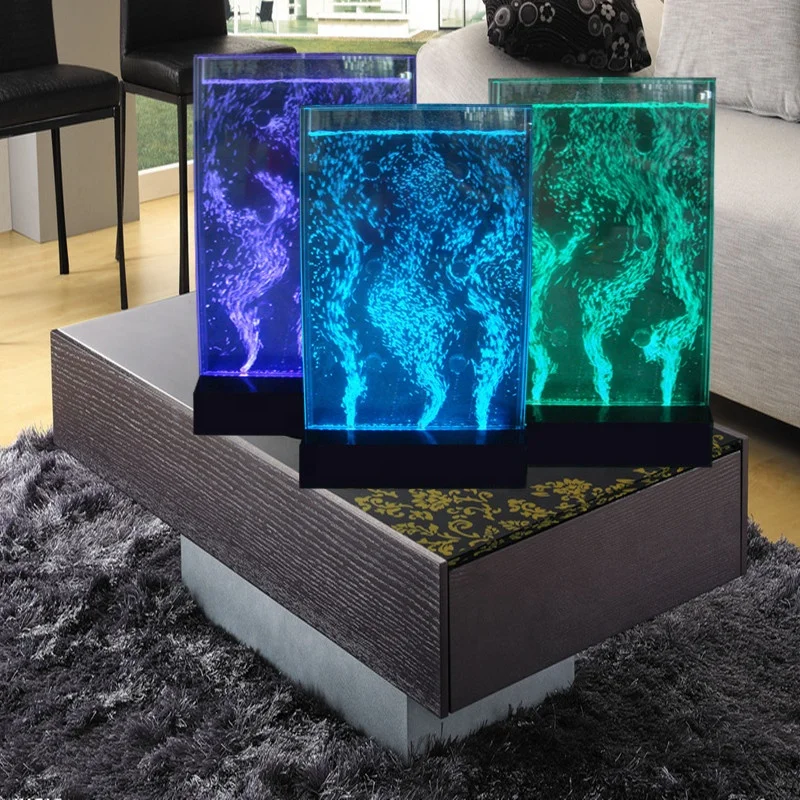 

mini aquarium acrylic water features bubble wall decorations for home