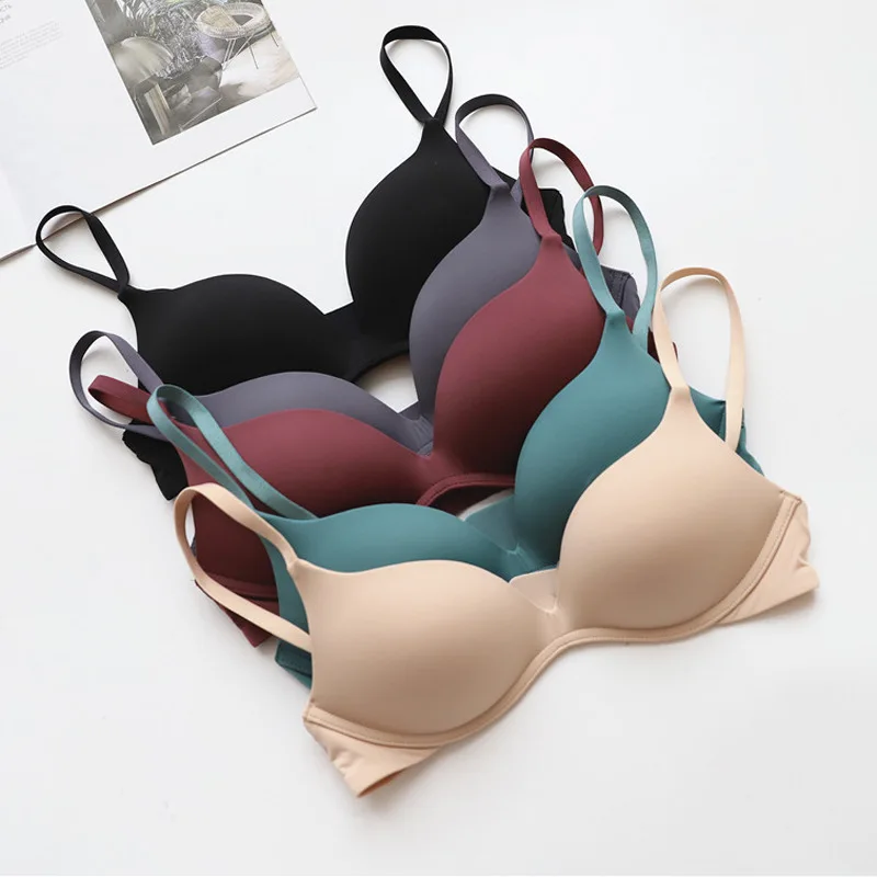 

Wholesale Women Wireless Push up Seamless one-piece Sexy Bra #JYLP, Multi color