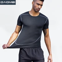 

custom fitness wear men fitness mens running t shirt dry fit polyester sublimation running shirt