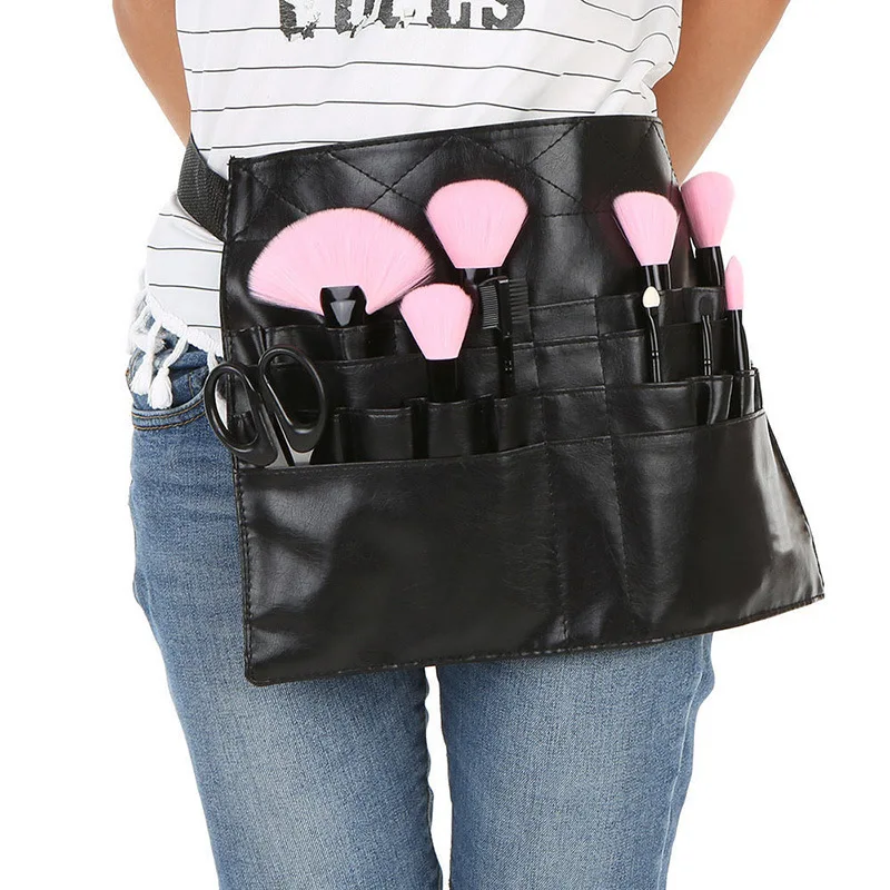 

Hot Sale Makeup Brush Roll Waist Bag Brush Belt Pouch Cosmetic Brushes Pouch