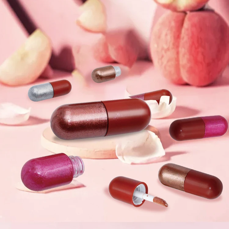 

Private Label High Pigment Moisturizing Lip Gloss Liquid Glitter Mini Capsule Lipstick