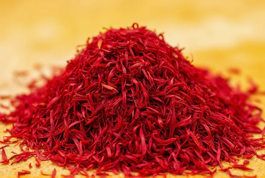 Close-up view of saffron crocus flowers being hand-harvested at dawn by workers wearing traditional clothing