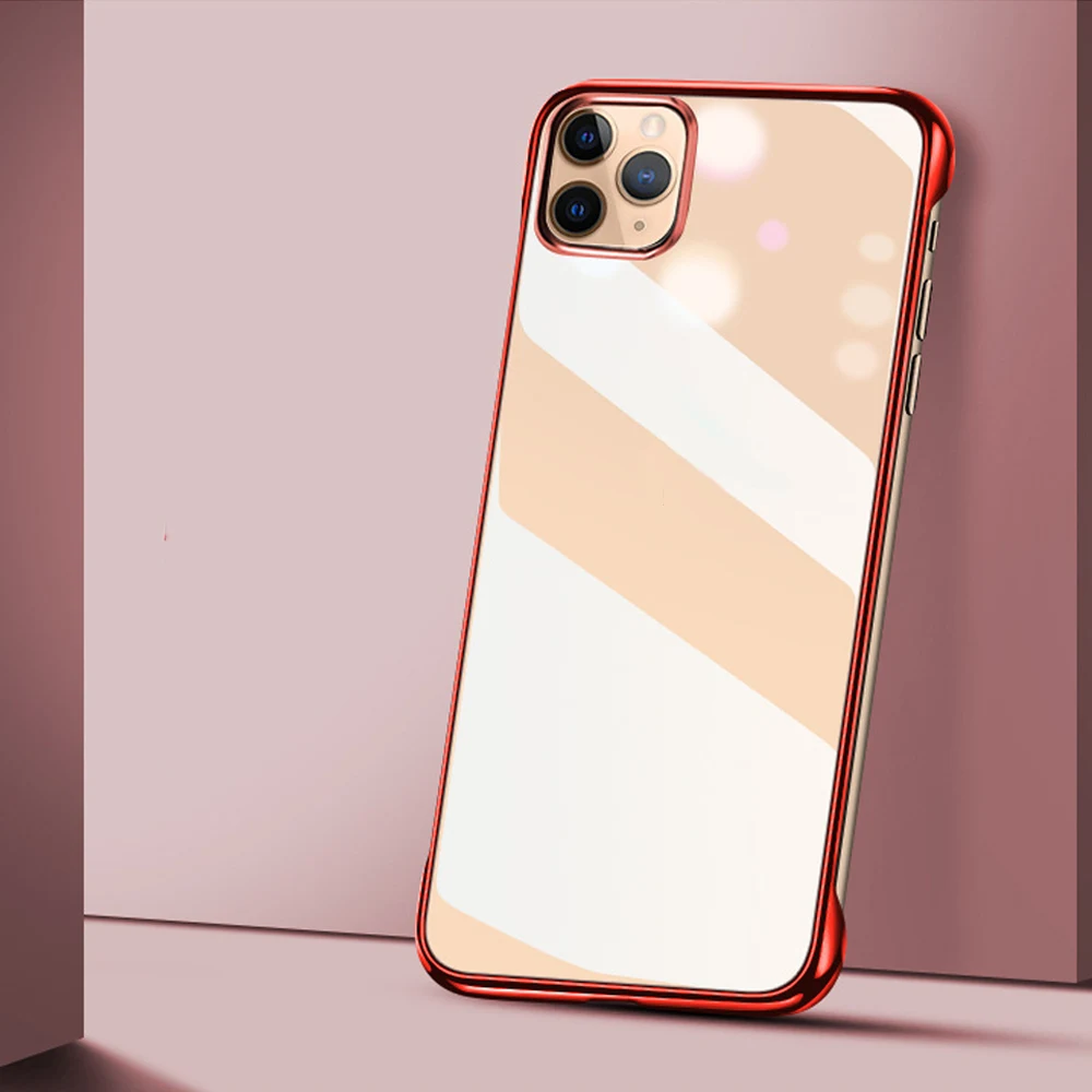 

Electroplated transparent silicone case for iPhone 11/ 11Pro/ 11pro Max Shockproof Cover Full Protection Cases