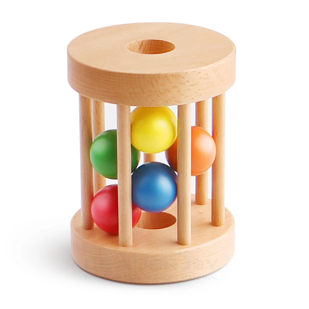 Wooden Baby Toys,Rolling Drum Montessori Wooden Toys,Sale Baby Toys