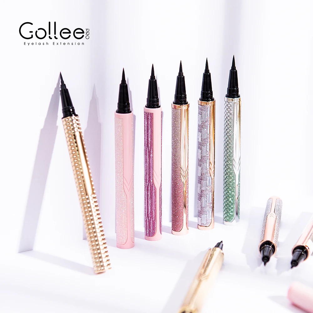 

Gollee most waterproof eyelash adhesive glue pen private label vendor custom logo pencil lash glue pen for eyelashes wholesale