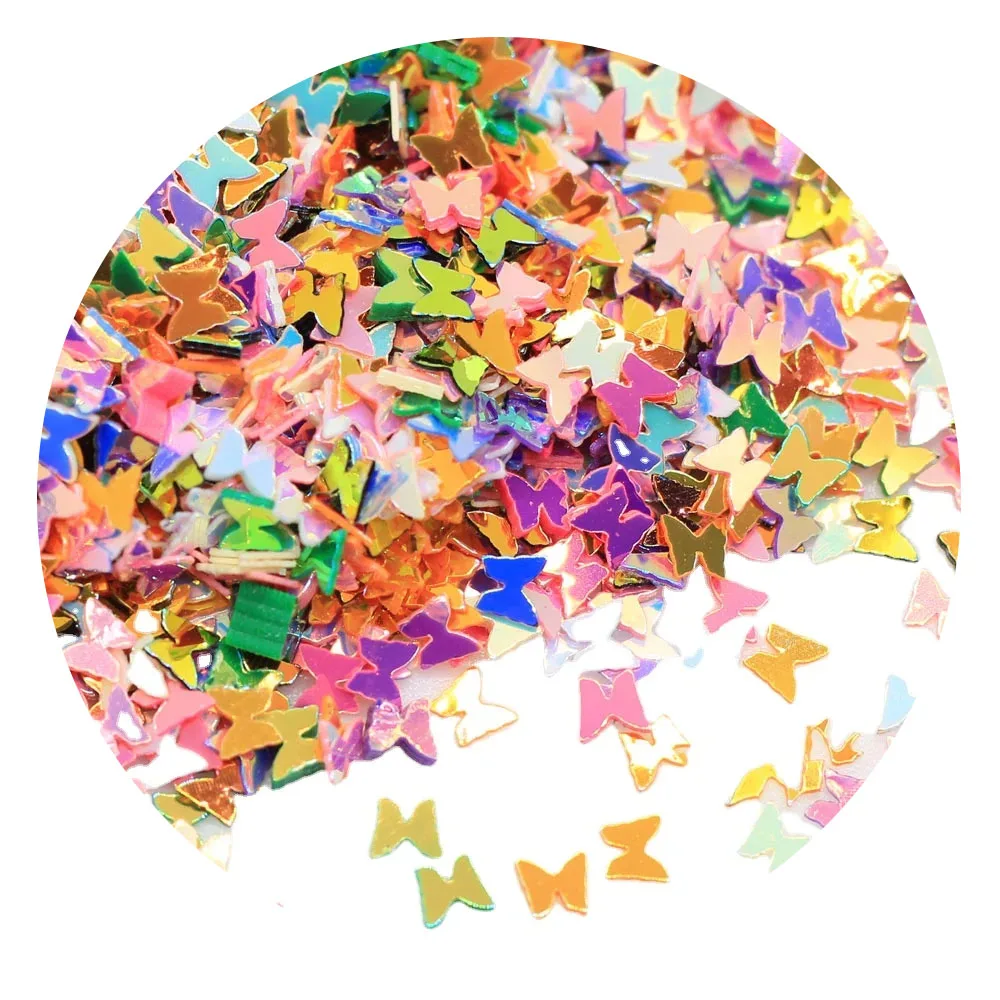 Nail Art  Glitter  Laser Butterfly Sequins Slice Nail Thin Paillette Decoration 3D Tips