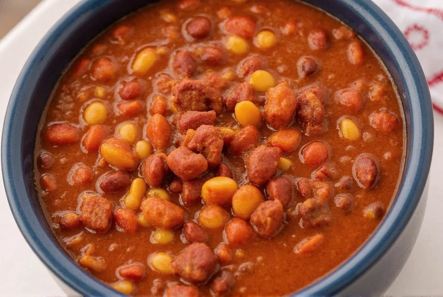 Assorted beans used in chili