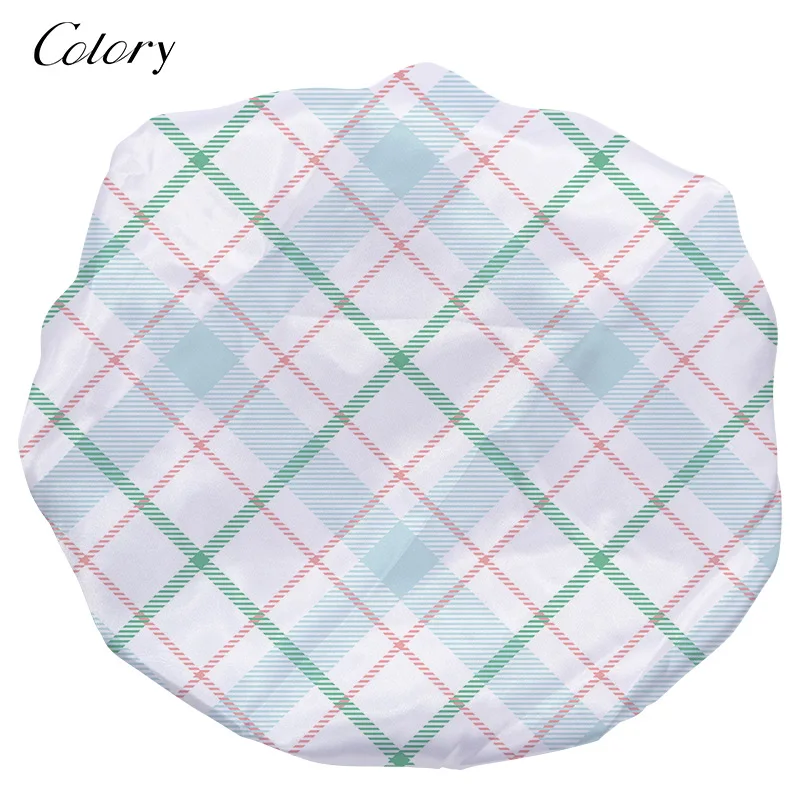 

Colory Drawstring Long Hair Silk Baby Bonnets, Customized color