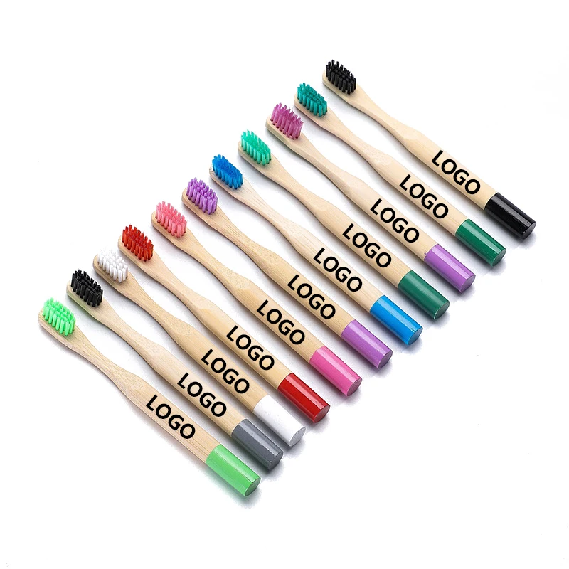 

Wholesale High Quality Eco-friendly Natural Biodegradable Kids Soft Baby Adult Bamboo Toothbrush, Customized color
