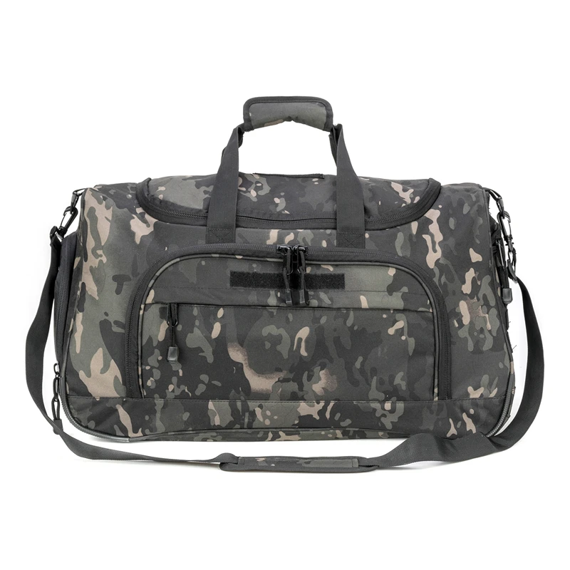 

Gym Men Tactical Military U.S.A Warehouse DDP Travel Flight Work Out MultiCam Duffel 600D PVC Water Resistant Bag, Black multicam