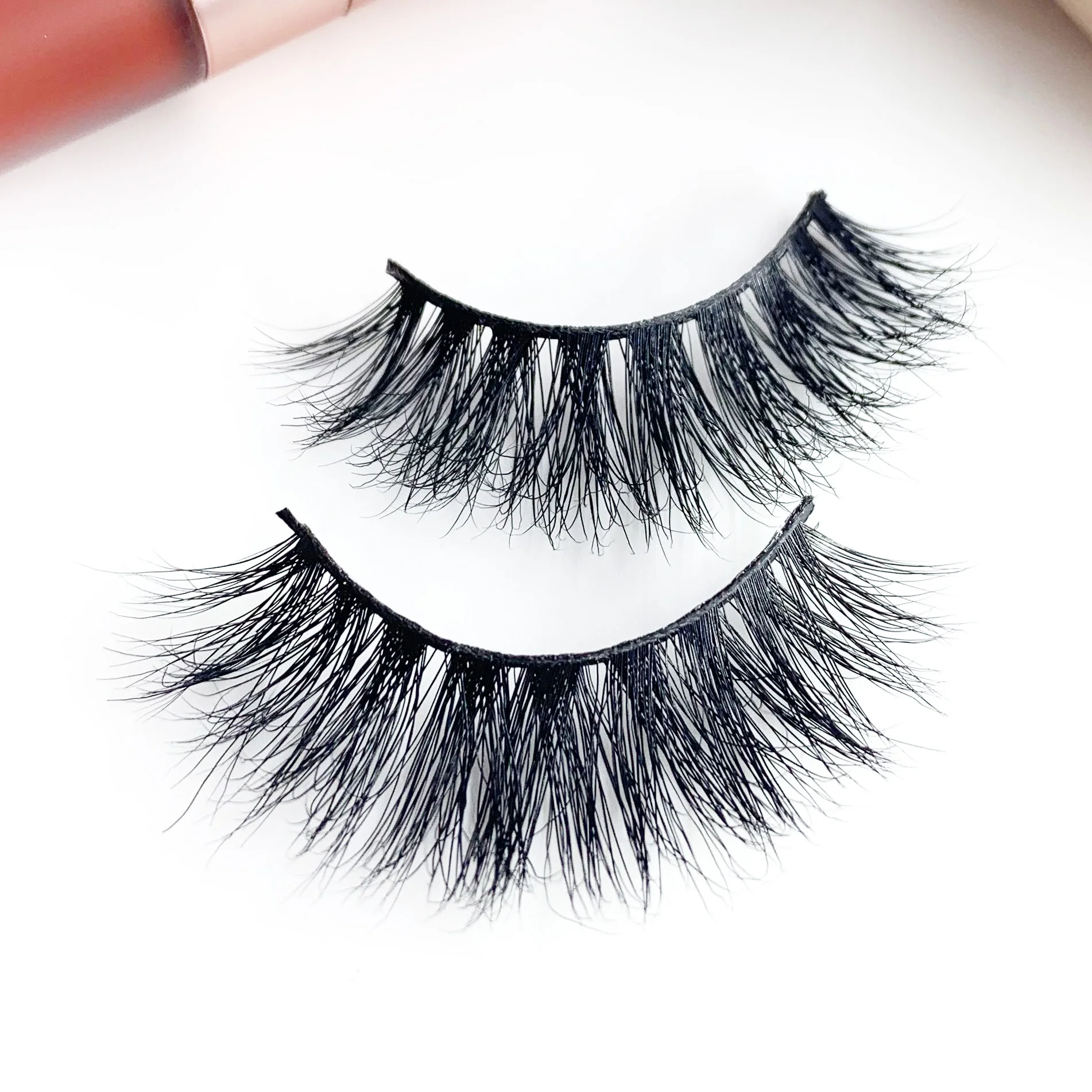 

3D Mink 25Mm Cruelty Free Vendors Wispy Private Label Faux Eyelash Extension Lashes Natural Eyelashes, Natural black