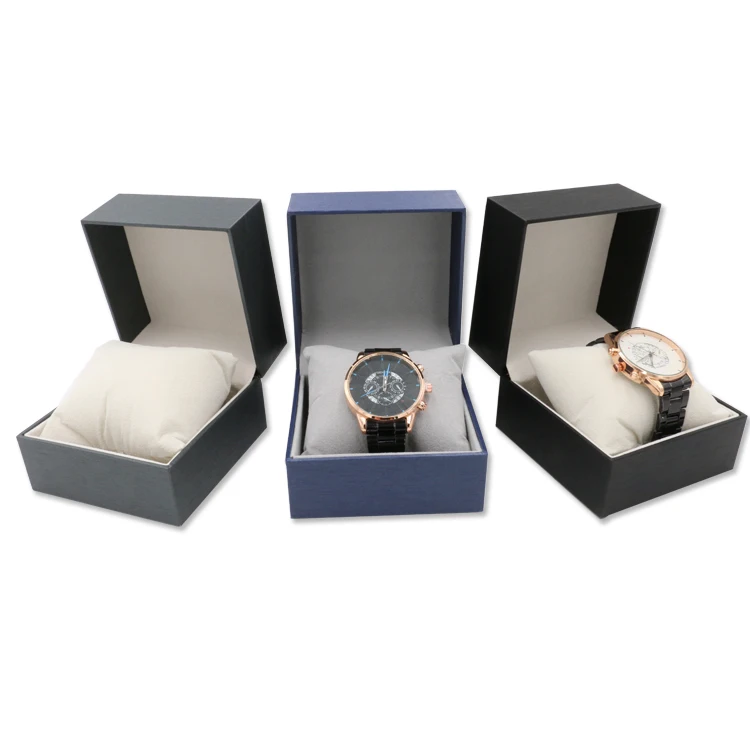 

Latest Style Display Case Wrist Luxurious Delicate Watch Gift Box Paper Watch Box for Mens, Blue