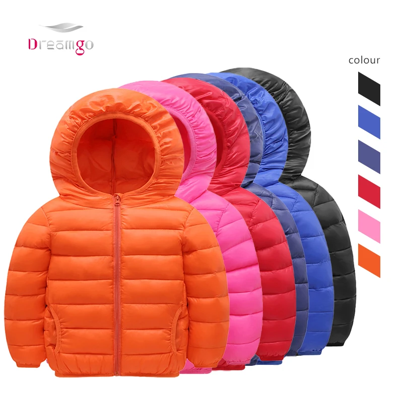 

Baby Coat Puffer Girls Lightweight Down Padding Jacket With Hood Girls and Boys Candy Color Warm Down Coat kids down jackets