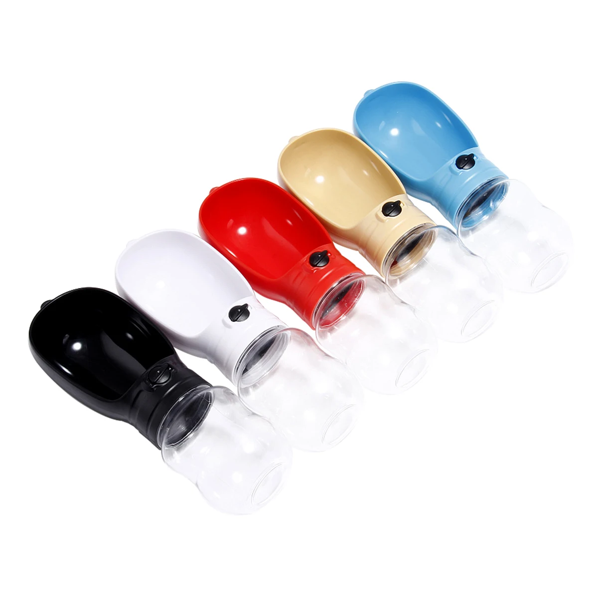 

Outdoor Plastic Recycling Dispenser Portable Dog Water Bottle For Pet, Black/red/ white/ blue/khaki