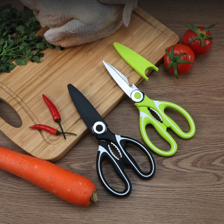 

kitchen sale metal multifunctional kitchen scissors cutter knife clever 3 in 1 bone scissors with sheath