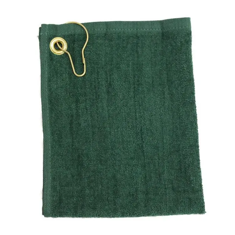 

Golf ball cleaning towel cotton golf towel square golf towel with hook