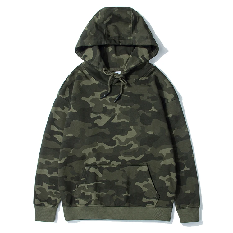 

4XL plus size dropshipping men's camo cotton hoody fashion loose pullover mens hoodies sweatshirts camouflage hoodie
