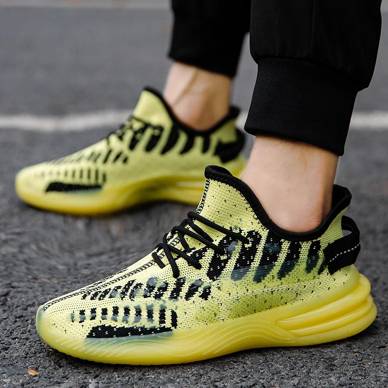 

fashion yeezy light low price casual running flat sports shoes for men's