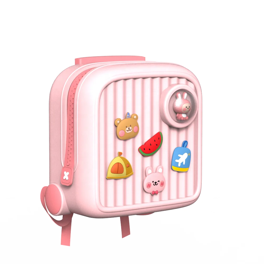 

Wholesale Lightweight Kids Travel Trolley Bags Vintage Girls Kids Luggage Bags Retro Style Suitcase Direct Sale, Pink blue yellow or customized