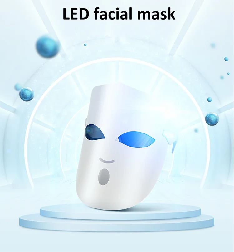 

DFS New 2021 V Face Lifting Led Colour Therapy Skincare Treatment Laser Mask for Face, White