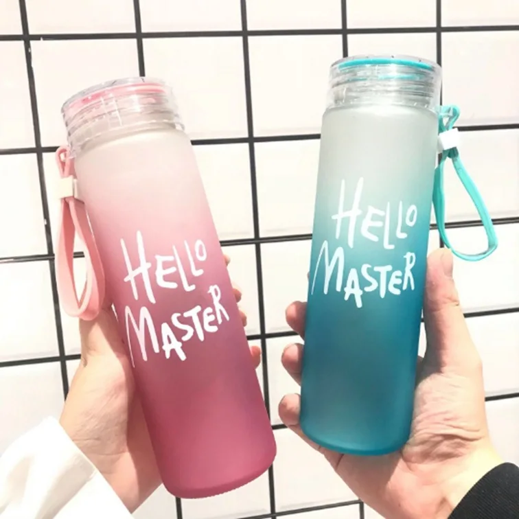 

manufactures custom logo top selling cheap 500 ml frosted drinking glass bottle water for in bulk