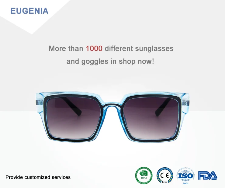 new model square rimless sunglasses top brand for decoration-3