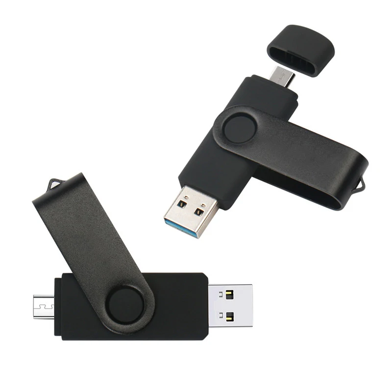 

Wholesale Swivel OTG USB Flash Drive Micro128GB 64GB 32GB 16GB 8GB 4GB Pen Drive OTG 2.0 Pendrive USB Flash Drive