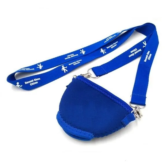 
Insulated neoprene wine glass cup sleeve covers drink holders with printed neck strap 