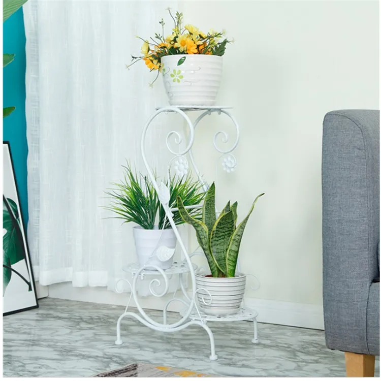 

Wholesale nice price fashion Lightweight Garden Floor stand color decoration metal iron plant flower stands