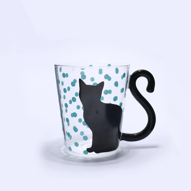 

Guaranteed Quality Hot Sale single wall reusable cat drinking glass cup juice