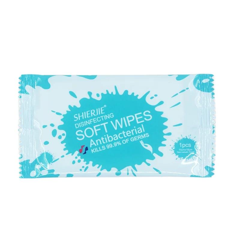

OEM Factory Multi-Surface Individually Wrapped Antibacterial Cleaning Wipes Wet Tissue