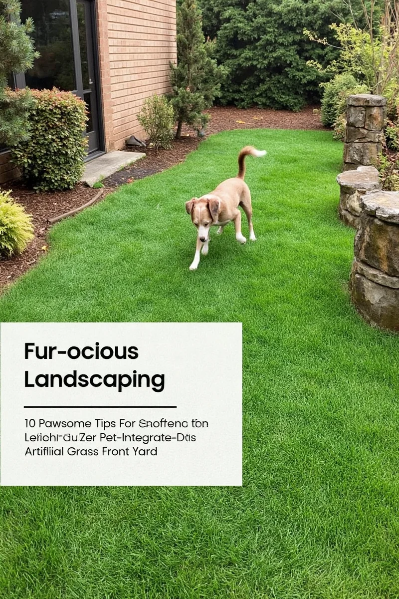K9Grass installed in a backyard with a playful golden retriever