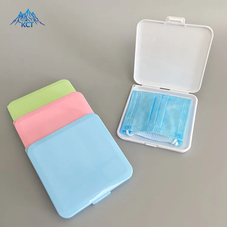 

Face Plastic Case Bag Holder Boxes for Storage for Mask Clear Plastic Mask Storage Box, White, black, pink, blue, green,custom