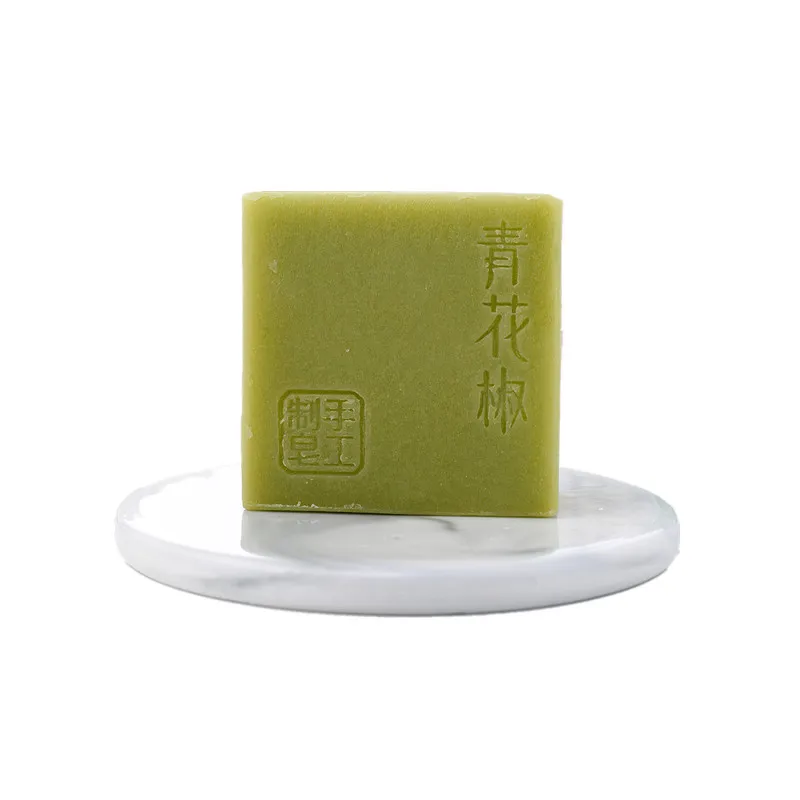 

Private Label Organic Handmade Face Wash Oily Skin Whitening Facial Cleanser Soap, Green