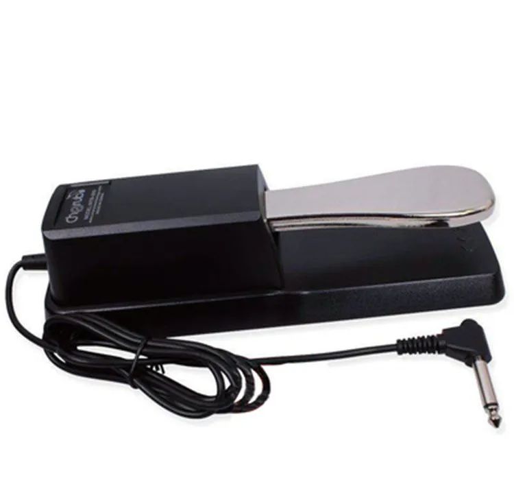

China new Cherub mute piano pedal WTB-005 keyboard sustain pedal with hard paper box, Black