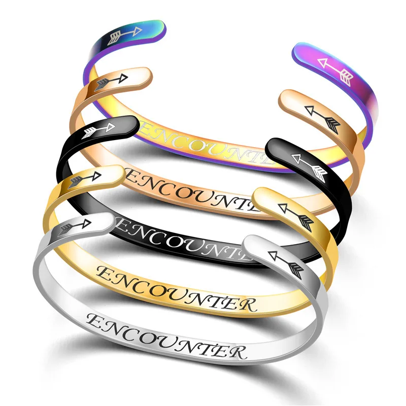 Best-selling Fashion Bangle Personalized Customized Bracelets Stainless Steel Cuff bracelets Jewelry