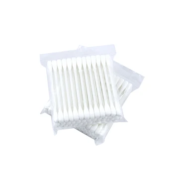 100 Pcs Make Up Tool Plastic Stick Pure Q Tips Cosmetic Ear Cotton
