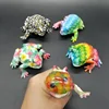 Novelty New Arrival Colorful Squishy Toys Squeeze Frog With Printing Vent Toy For Kids