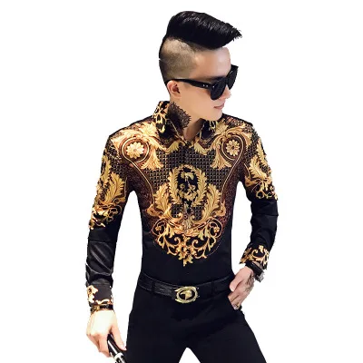 

2021 mew fashion cool british style casual long sleese shirt for men