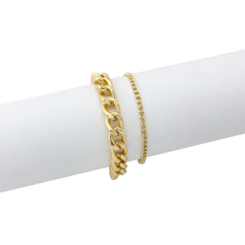 

Gattara 2021 Wholesale new design high quality women female accessories bracelet 18K real gold plated jewelry bracelet, As pic