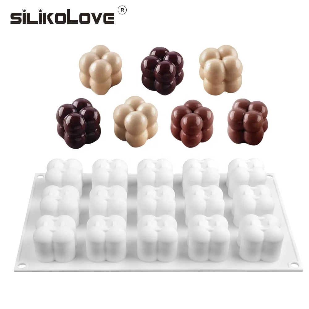 

SILIKOLOVE new 3D chocolate mold silicone moulds for Cake Decorating candy mold dessert tray bar