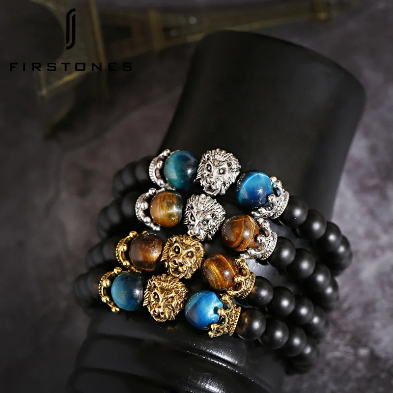 

Hot Sale Agate Buddha Beads Volcanic Stone Lion Head Bracelet