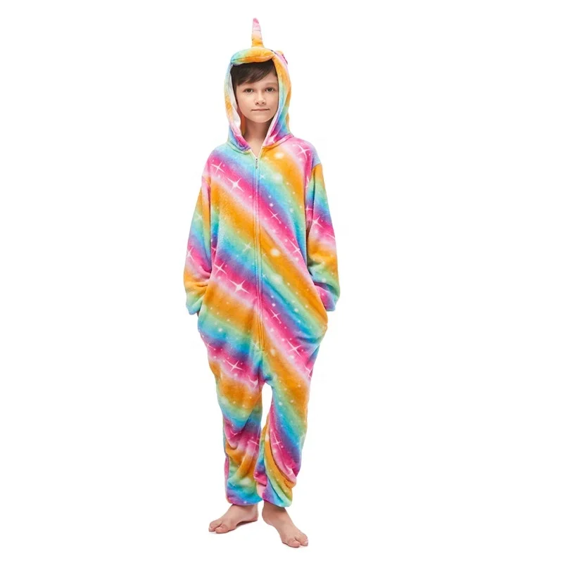 

Unisex Cosplay Anime Nightwear Adults Sleepwear Rainbow Unicorn Onesie Pajamas pijama unicornio, Mixed color