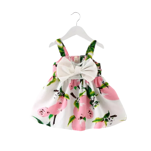 

2020 Summer fashion lemon condole belt bow elastic princess skirt baby girl skirt flower girl dress for hot style, As pic shows, we can according to your request also